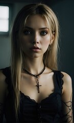 portrait of a blond woman 