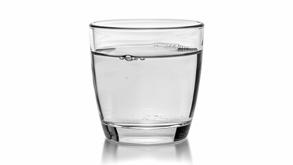 glass of water isolated