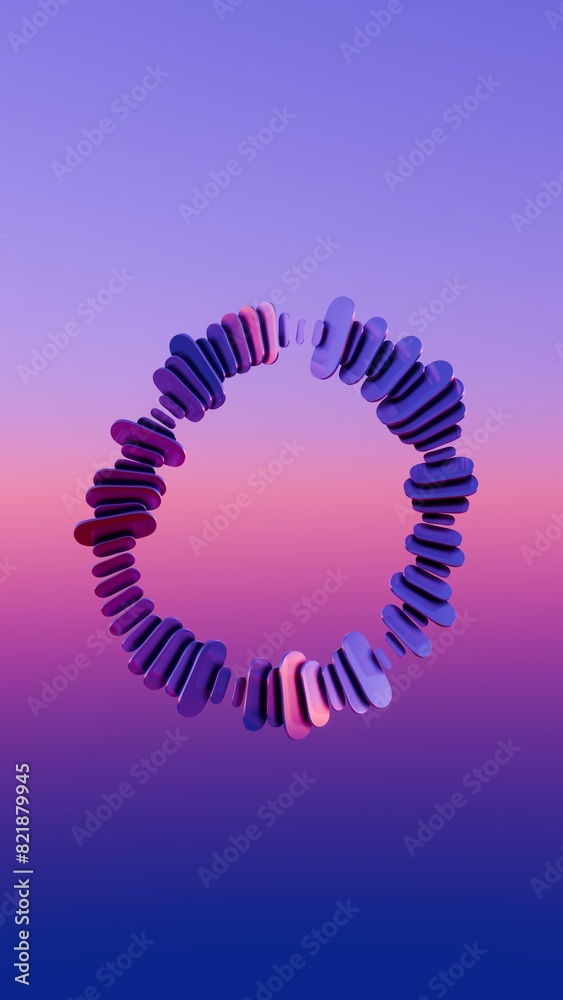 Aufkleber This 3D minimalist design features a sci-fi inspired background, offering a sleek and futuristic aesthetic with minimalist elements..