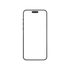 smartphone mockup isolated on white background vector