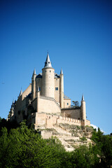 Alcazar castle in Segovia city, Spain.