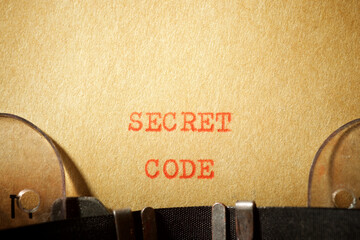 Secret code phrase