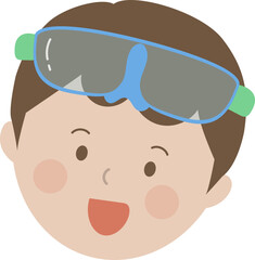 여름 물놀이 하는 어린이