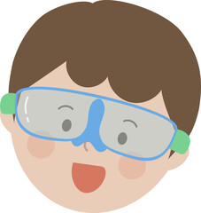 여름 물놀이 하는 어린이