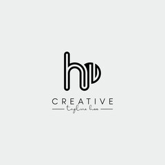 Abstract Stylish letter HP PH Logo Design Template. Modern And Creative Letter Logo.