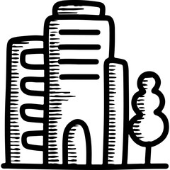 Company Line Art Illustration Design Vector