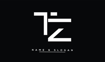 ZT, TZ, Z, T Abstract Letters Logo Monogram