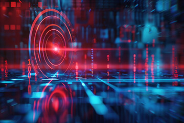 Fototapeta premium Target, Business and finance, Technology, futuristic background 