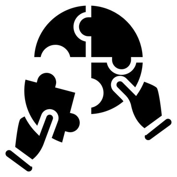 recommend clip art: Collaboration Solid Icon Design Vector