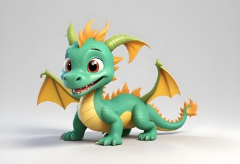 animal colorful dragon dragon model cute