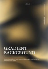Black and Gold Gradient Background, Exhibiting a Luxurious Style, Suitable for Sophisticated Designs