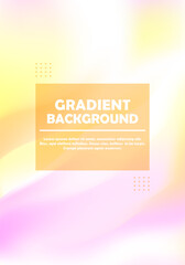 A bright color illustration, with a soft background composed of a gradient of yellow and pink