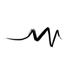 Hand drawn line brush