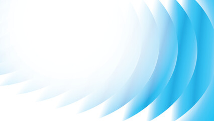 Abstract geometric white and blue color background with round shape. Vector illustration.