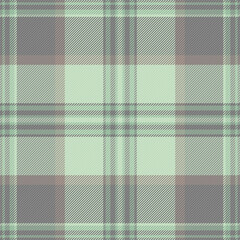 Majestic background check seamless, festive pattern vector fabric. Repetition plaid tartan textile texture in light and medium gray colors.