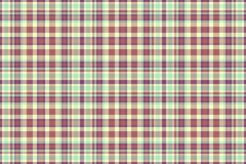 Textile seamless tartan of plaid fabric background with a texture vector pattern check.