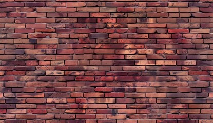 Old red brick wall background vector.