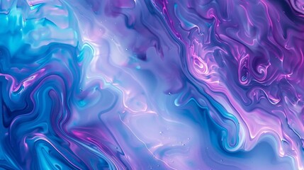 liquid blue and purple abstract background. Smooth transitions of iridescent colors.