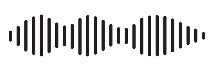 Podcast sound waves set. Waveform pattern for music player, podcast, voise message, music app. Audio wave icon. Equalizer template. Vector illustration. 11:11