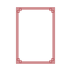 Red chinese border frame.eps