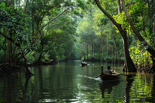 the little amazon in pang-nga in Sang Nae Canal thailand 