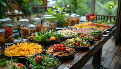 Obraz premium food background