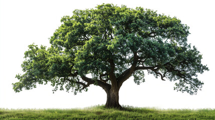 Fototapeta premium Tree isolated on white background oak