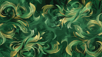 Green with Light Brown Abstract Pattern Background Se