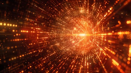 Obraz premium Digital background ideal for technology, neural networks, AI, data transmission, encryption, digital art, visual representations, scientific research.