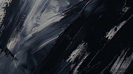 Abstract background with dark gray and black harsh brush strokes creating a textured background