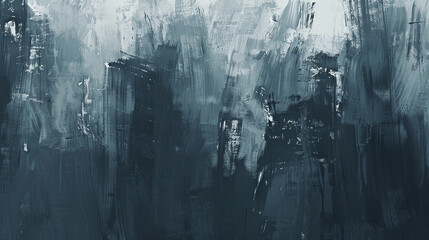 Abstract background with blue and gray harsh brush strokes creating a textured background