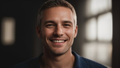 Obraz premium Smiling man portrait