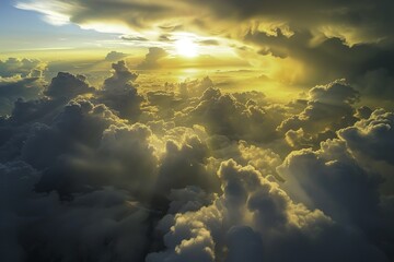 Ethereal Sky with Sunlight Rays
