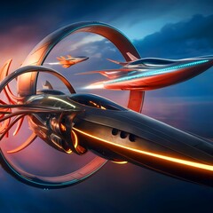 future technology Aircraft images background 