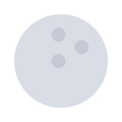 Modern icon of bowling ball, customizable icon design