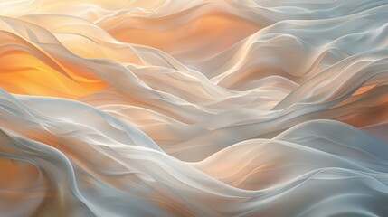 Obraz premium Gentle, translucent waves with a soft gradient effect