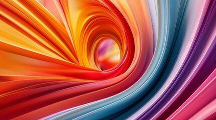 Naklejka premium Vibrant abstract swirl of colors in motion