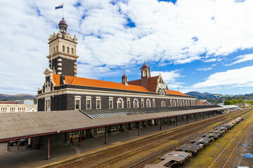 Dunedin Railway Station in New Zealand