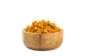 Assortment of dry herbal and berry tea isolated on a white background. Tea party concept. medicinal herbs. Healing herbs.Alternative medicine.Linden, calendula, cornflowers, marigold, tansy, tea rose.