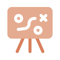 Strategy, tactical planning, strategic plan icon design