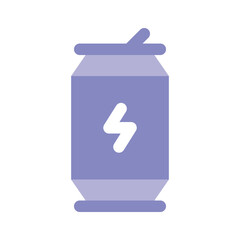 Protein shake, icon of energy drink, customizable vector