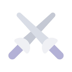 Fencing swords vector design, easy to use and download