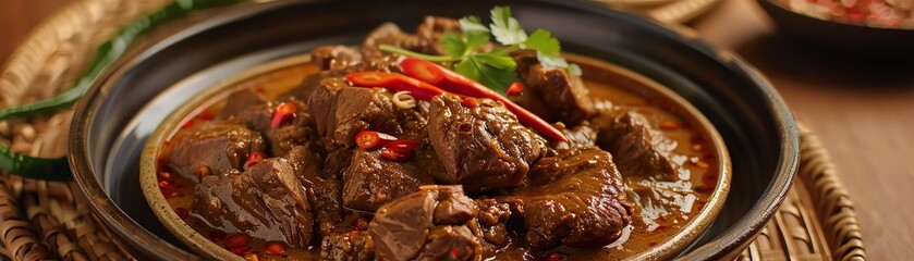 A delicious and authentic Indian dish of lamb curry, made with tender pieces of lamb, slow-cooked...