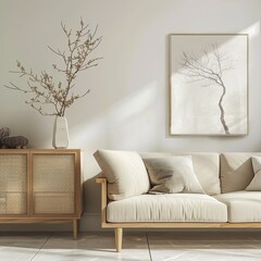 Serene Japanese Zen Living Room