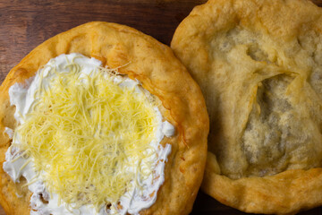 Hungarian deep-fried flatbread