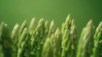 Fresh green asparagus close up, perfect for food blogs