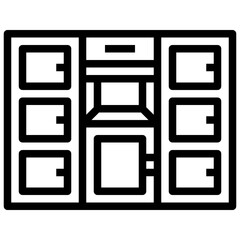 LOCKERS,locker room,furniture,household,security.svg