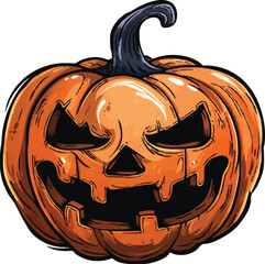 Halloween pumkin icon. vector illustration.