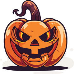 Halloween pumkin icon. vector illustration.