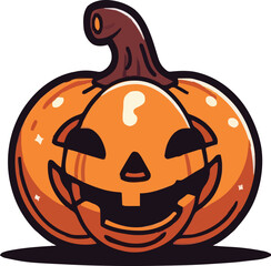 Halloween pumkin icon. vector illustration.